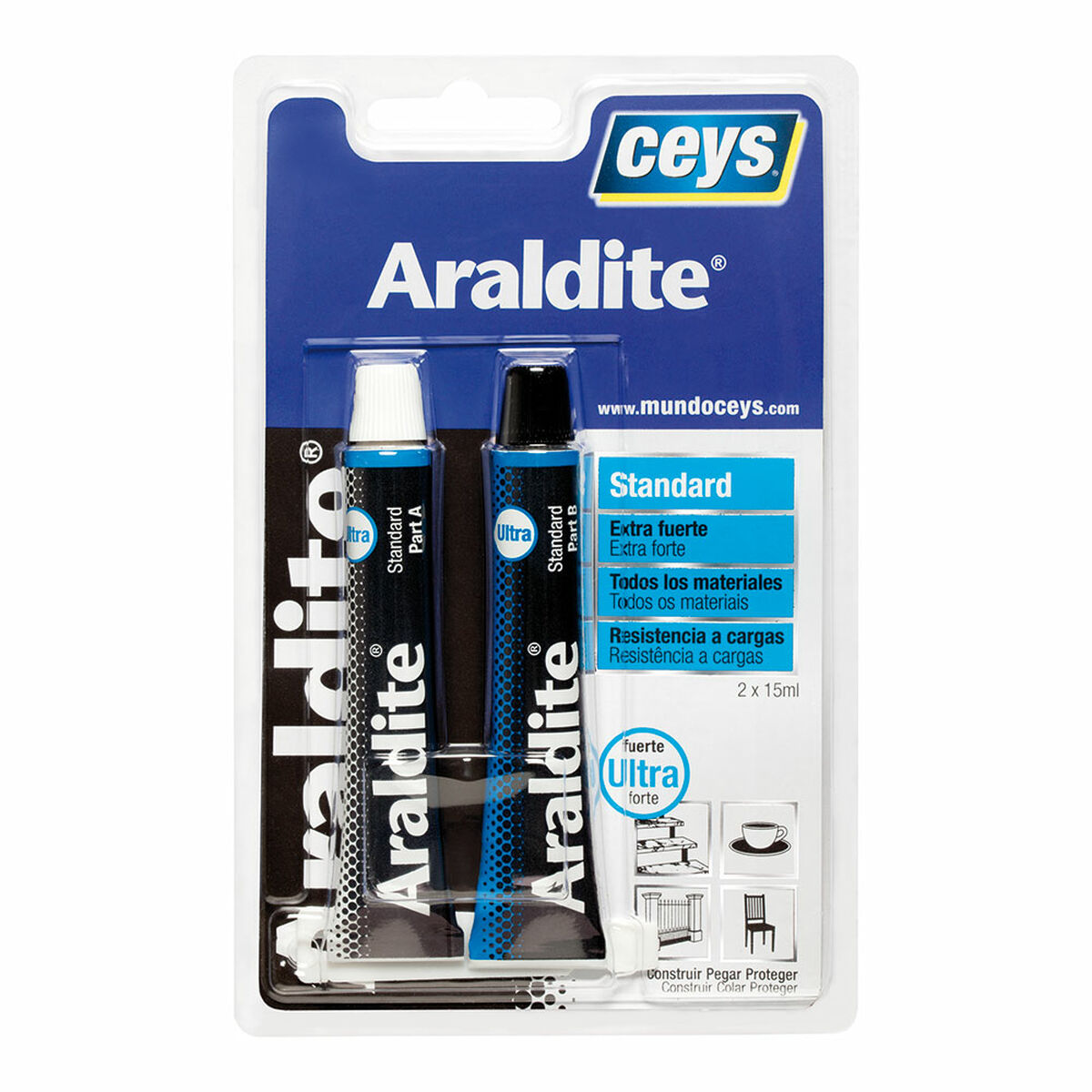 To-komponents epoksylim Ceys Araldite Standard 510107